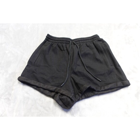 Victoria's Secret Women's Size Small Black Ivy Fleece Rolled Hem Shorts NWT - Picture 1 of 9